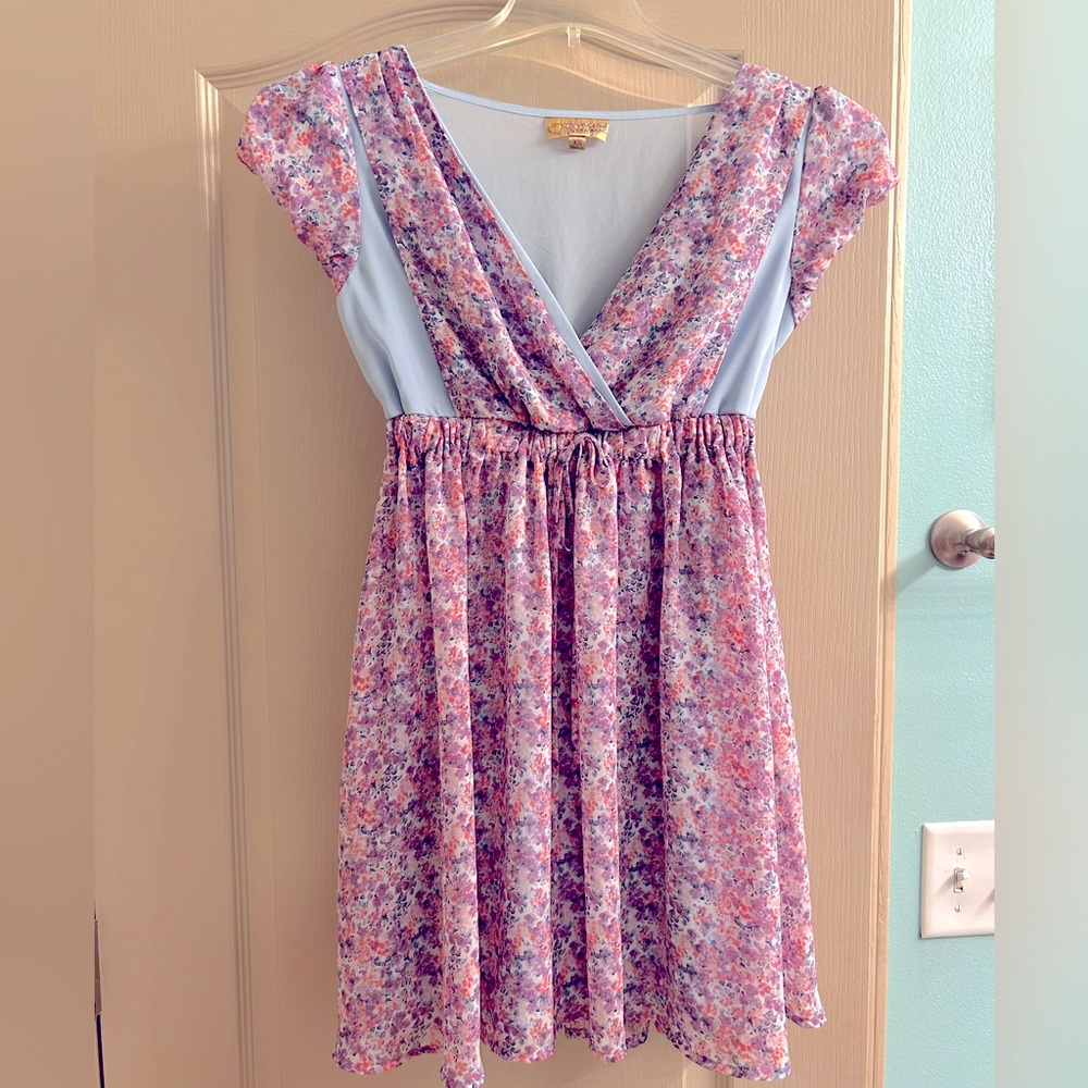 Princess Vera Wang Dress Juniors XS, Sheer Back & Sides with lined skirt.